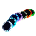 Colorful LED light-up coasters 