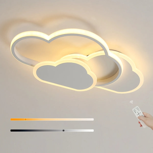 Nocra Luma Cloud - Creative Cloud LED Ceiling Light, 32W LED Ceiling Lamp With Remote Control 3000-6500K For Living Room, Kitchen, Dining Room