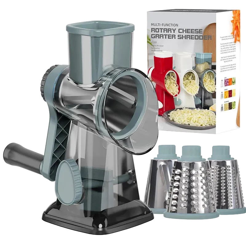 Nocra Ninja Pro - 3 in 1 Rotary Food Grater & Shredder